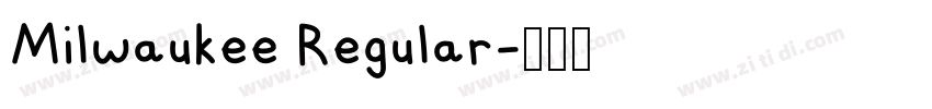 Milwaukee Regular字体转换